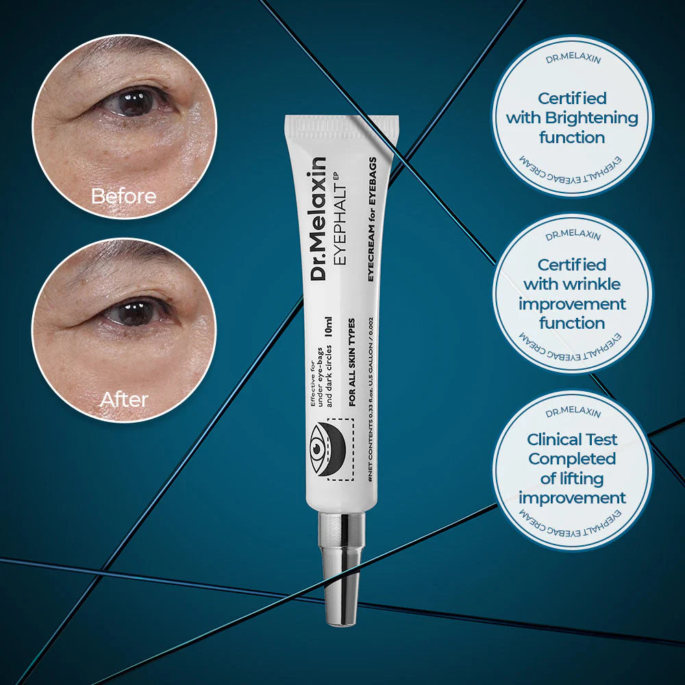 Dr.Melaxin Eyebag Cream for Puffiness, Dark Circles & Fine Lines, Wrinkles
