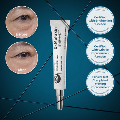 Dr.Melaxin Eyebag Cream for Puffiness, Dark Circles & Fine Lines, Wrinkles