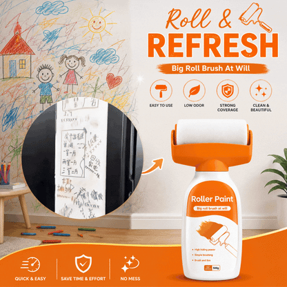 Multipurpose quick Wall Paint Roller For Cracks, Peeling, Stains &amp; Messy Walls
