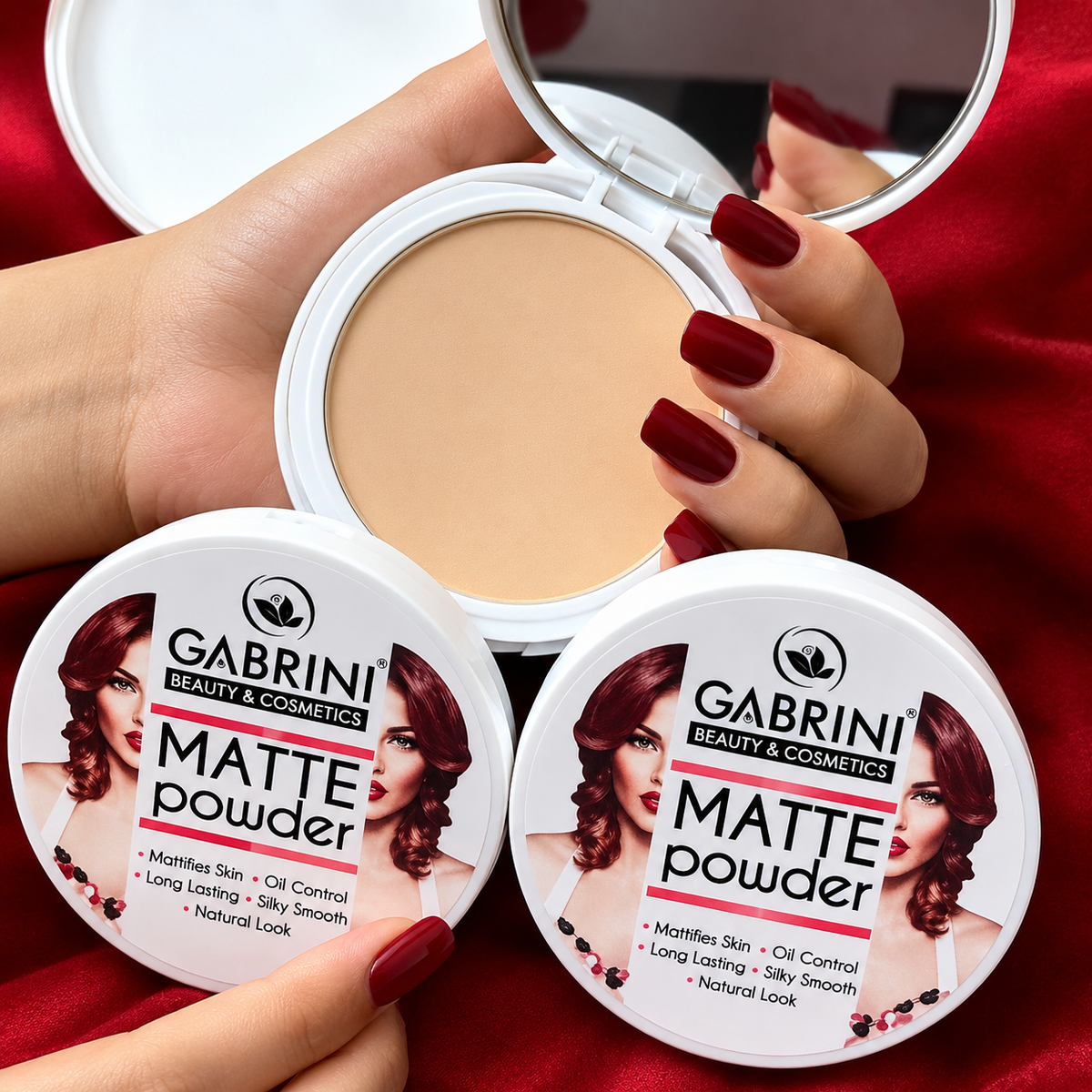 Gabrini Matte Waterproof Full Coverage &amp; Sweatproof, Long-Lasting Powder