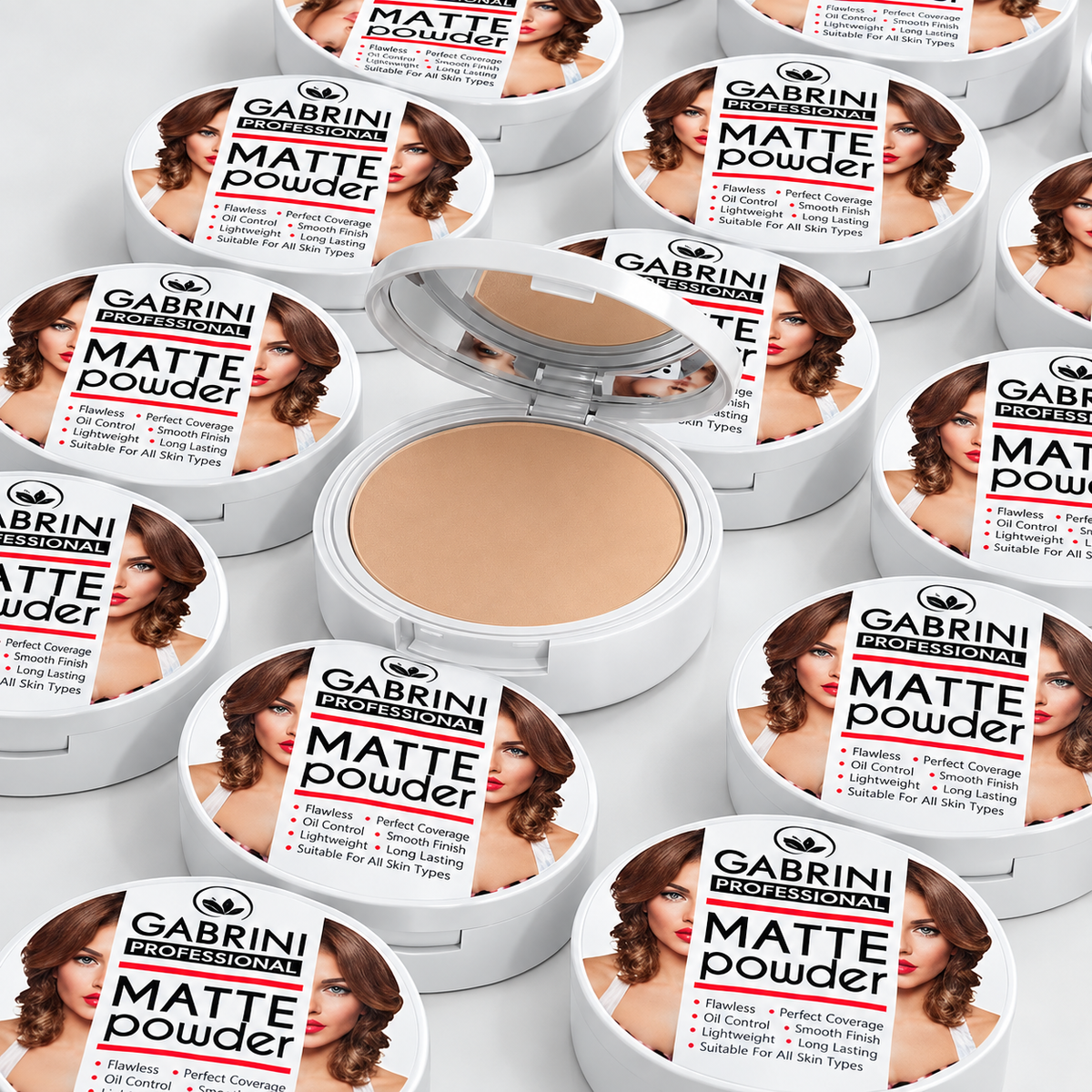 Gabrini Matte Waterproof Full Coverage &amp; Sweatproof, Long-Lasting Powder