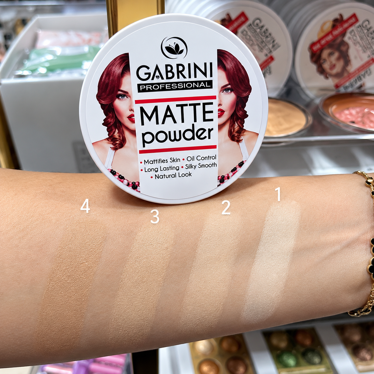 Gabrini Matte Waterproof Full Coverage &amp; Sweatproof, Long-Lasting Powder